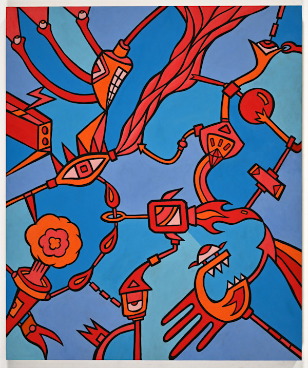 Disconnected red by Melanie Mandl