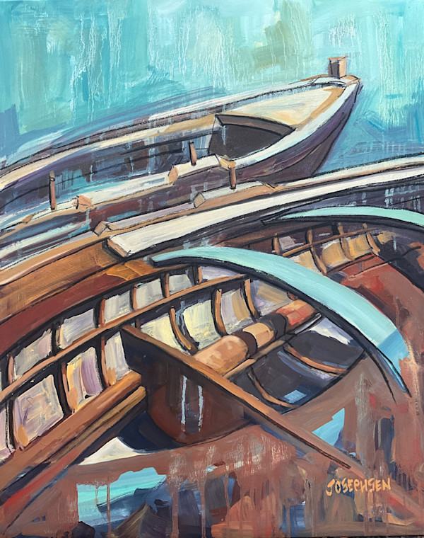 Timber Fishing Boat#2 by Josephine Josephsen