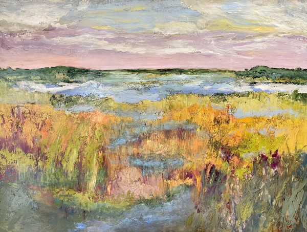 Pink Sky Marsh by Anne Hempel