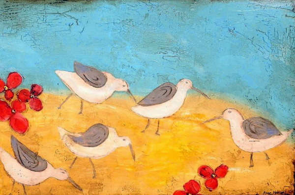 Seagulls in Hawaii by Anne Hempel
