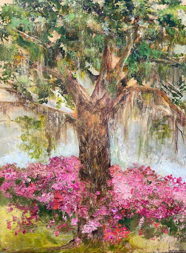 Live Oak azalea tree commission by Anne Hempel