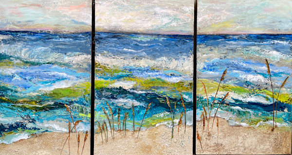 Ocean Triptych by Anne Hempel