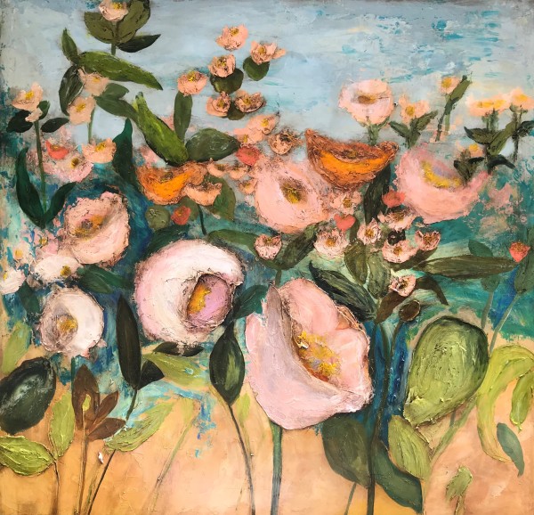 French Pink Poppies by Anne Hempel
