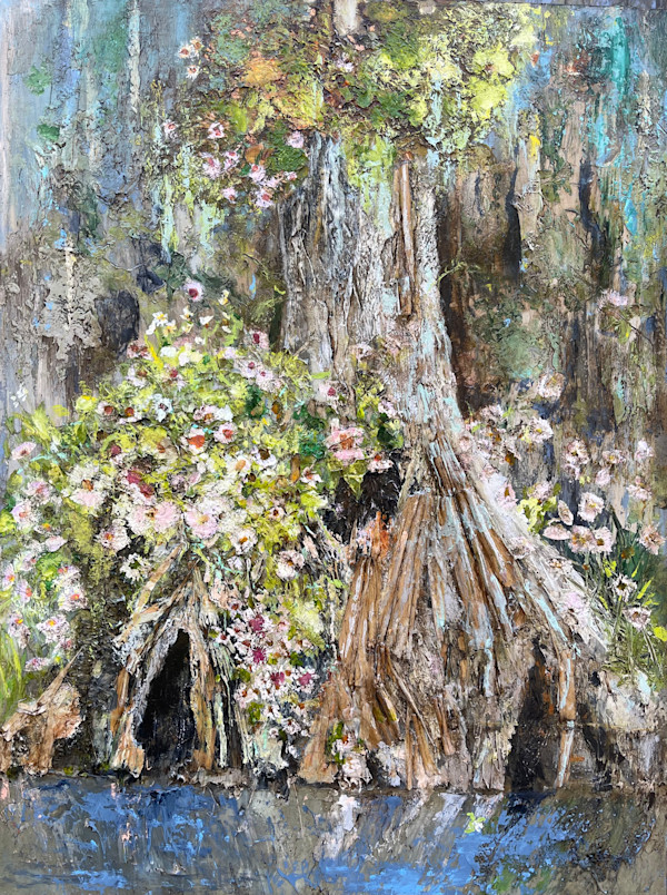 Bald Cypress with Climbing Aster by Anne Hempel