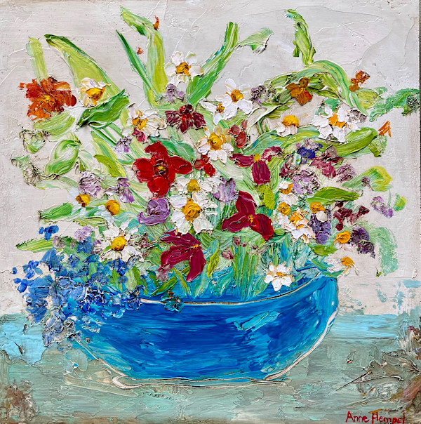 Wildflowers in Blue by Anne Hempel