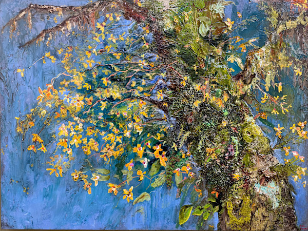 Butterfly Orchids on Oak by Anne Hempel, Image 4.