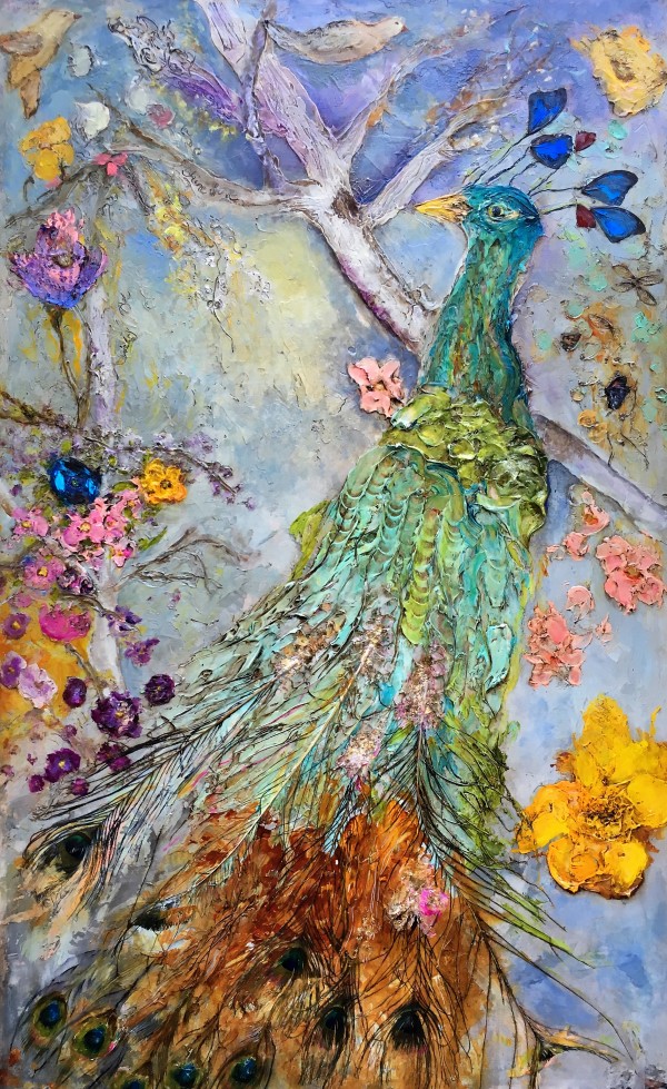 Strange and Wonderful Peacock by Anne Hempel