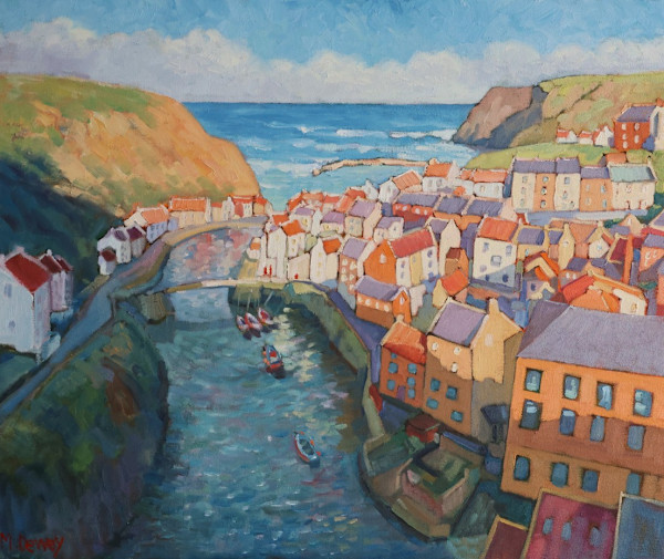 Light on Staithes by Malcolm Dewey