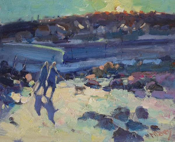 Sunset Beach Walk by Malcolm Dewey
