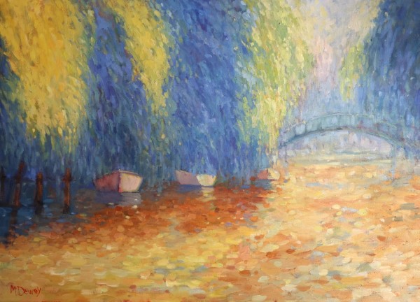 Willows and Boats by Malcolm Dewey