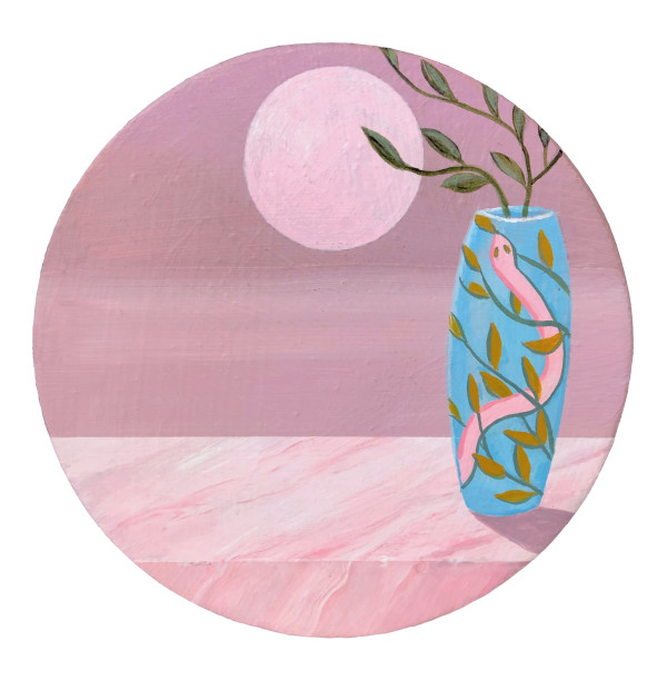 Pink Moon Vase