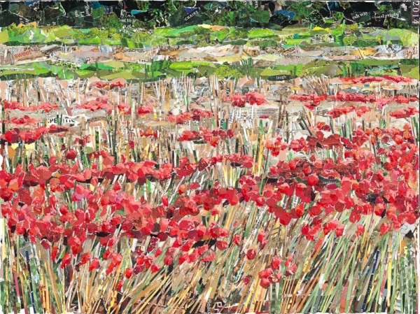 Poppy Field in Provence by Gina Torkos