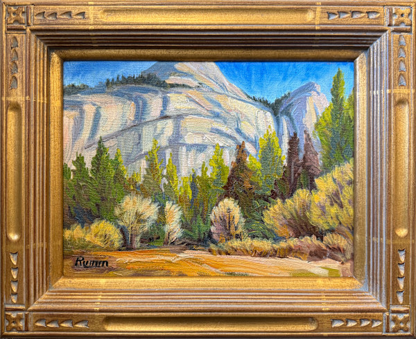 Autumn in Yosemite Valley, en plein air by Faith Rumm
