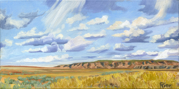 Big Sky and Cheerful Clouds by Faith Rumm