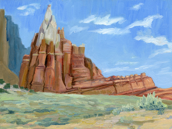 Chimney Rock, Kodachrome Basin, plein air by Faith Rumm