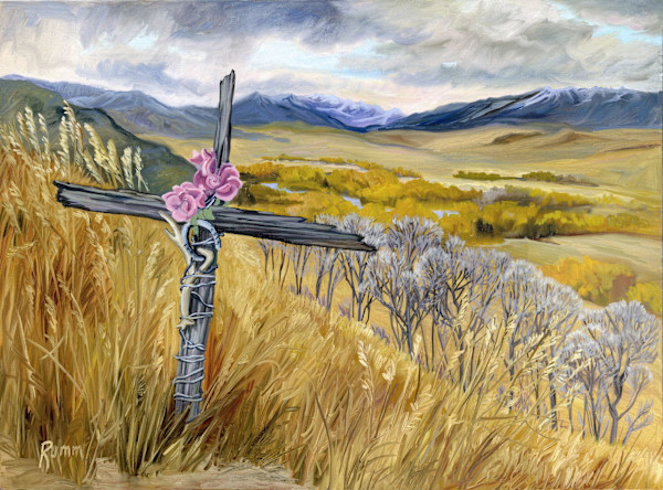 Cross on Roscoe Hill by Faith Rumm, Image 1.