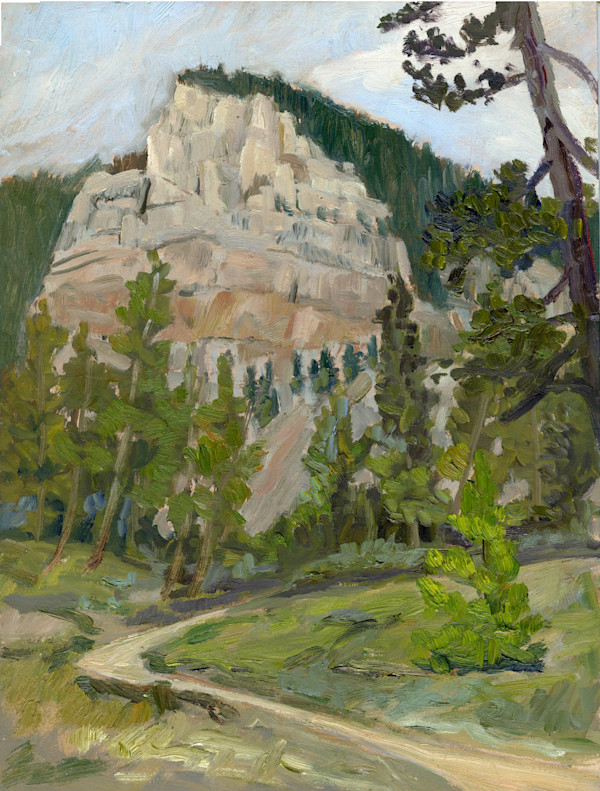 Trail to Wild Bill Lake, en plein air by Faith Rumm, Image 1.