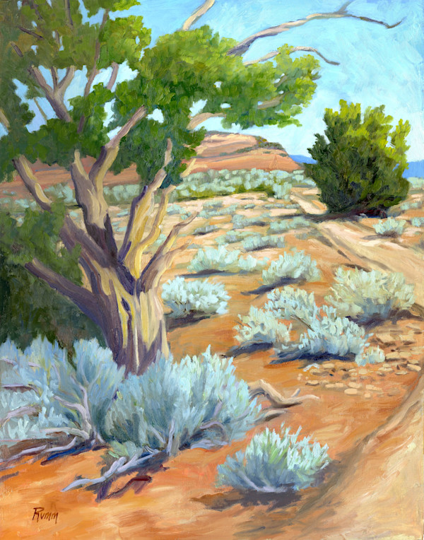 Road to Somewhere, plein air by Faith Rumm, Image 18.