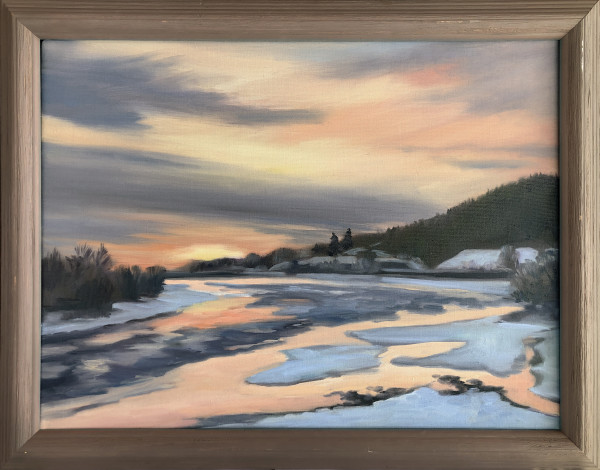 Sunrise on the Yellowstone River by Faith Rumm