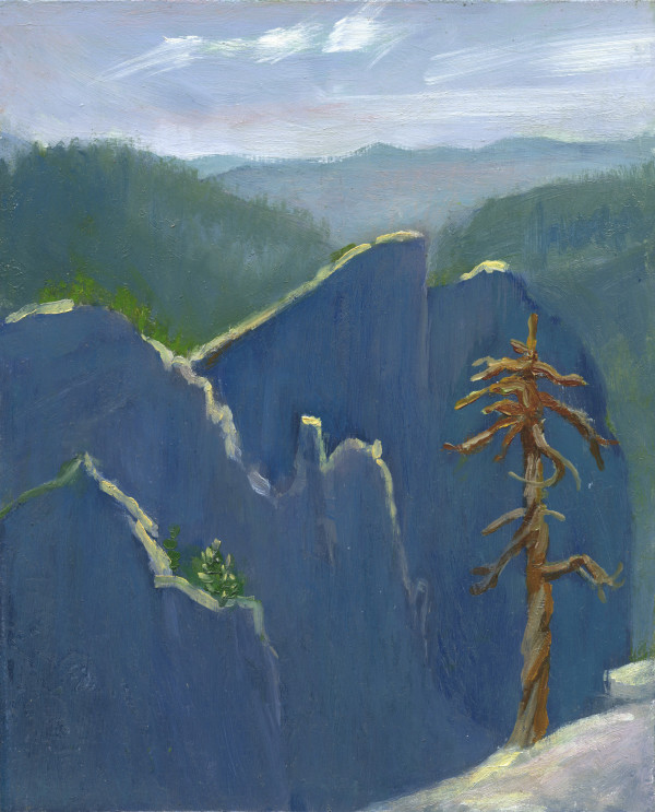 Yosemite Cliffs Along the Pohono Trail by Faith Rumm