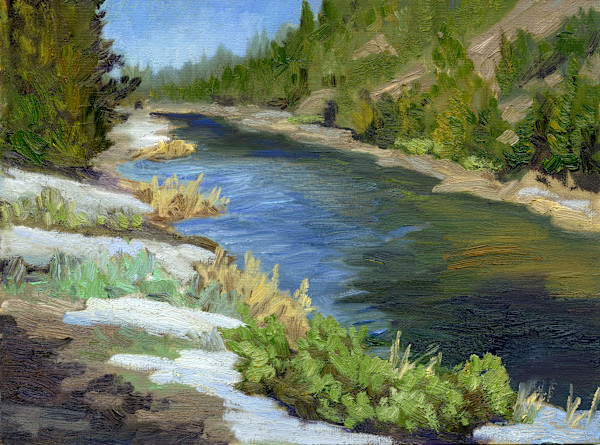 Yellowstone Afternoon, en plein air by Faith Rumm, Image 1.
