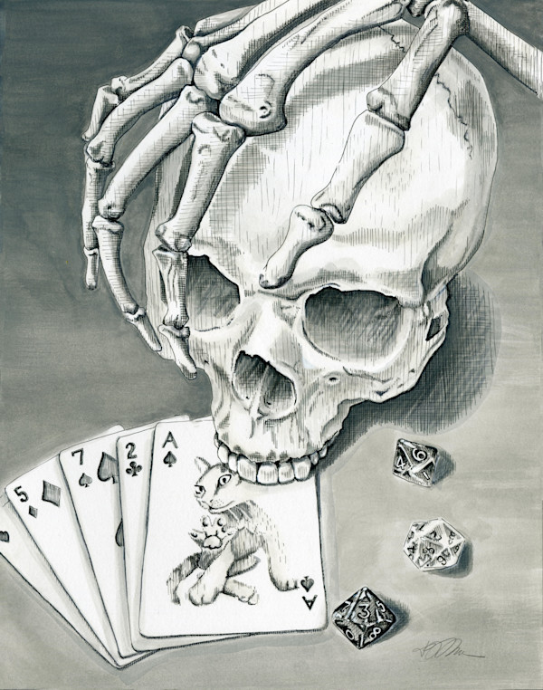 Dead Man's Hand- Cat by Julie Peterson Shea, Image 1.