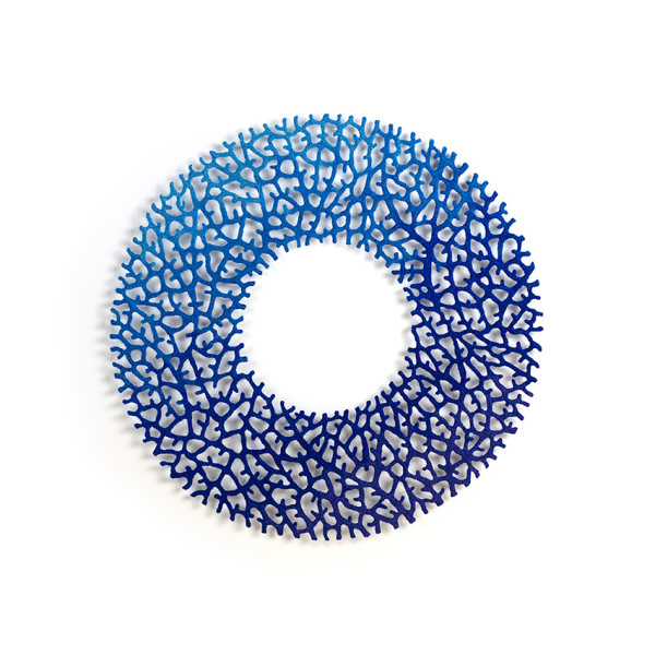 Blue Coral Fan Atoll by Meredith Woolnough