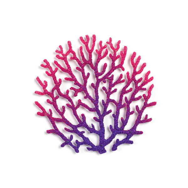 #69 Pink and Purple Coral Fan