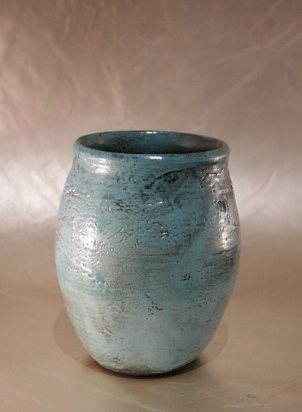 Gold Raku 07 by Wilhelmina Ceramics