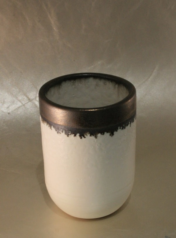 Winter White and Gold - 01 by Wilhelmina Ceramics