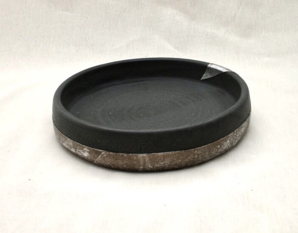 Large Dish with Leather Ribbon (Unavailable) by Wilhelmina Ceramics