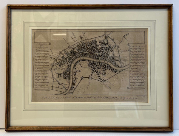 11318 - A Plan for the City of London as fortified by Parliment in 1642 & 1643, Image 1.