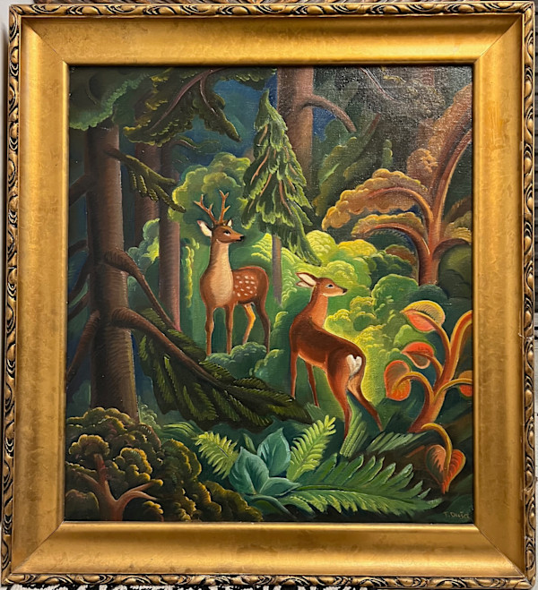 11341 - Deer in Forest, Image 1.