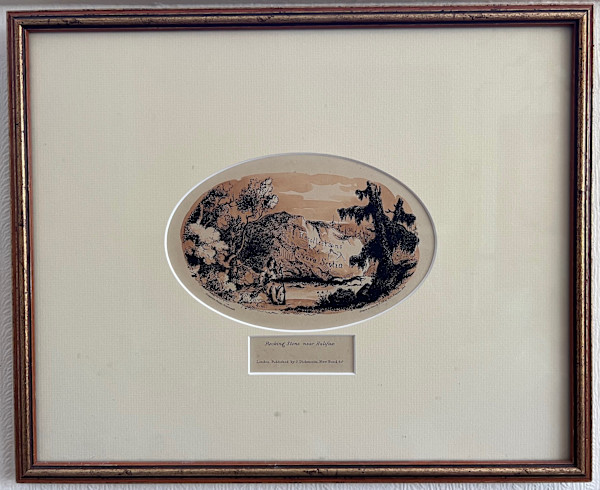 11410 - Rocking Stone near Halifax - Recollections of Nova Scotia by Robert Petley ( 1812 - 1869), Image 1.
