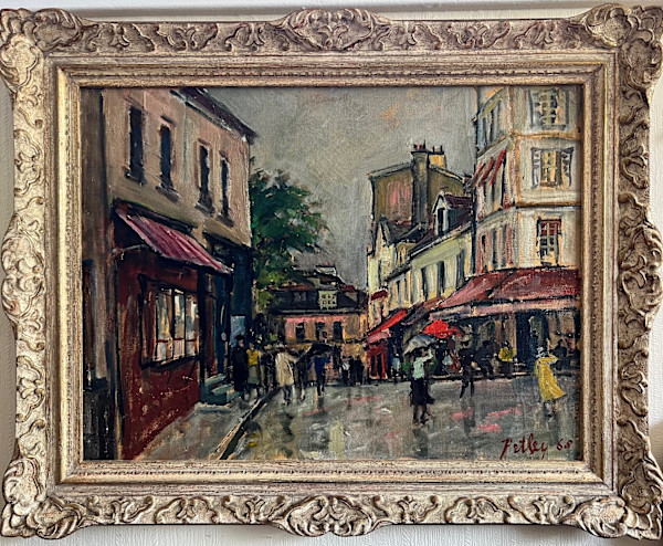 11411 - "Place du Terre" "In the Rain" by Llewellyn Petley-Jones (1908-1986), Image 1.