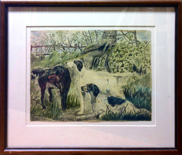 2768 - Three Dogs by Llewellyn Petley-Jones (1908-1986)
