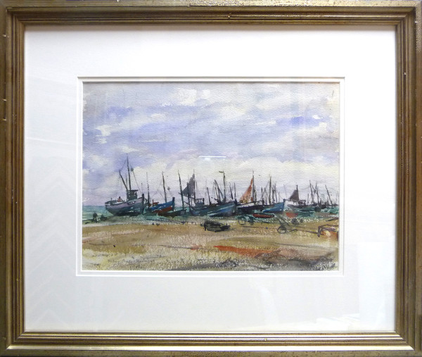 2993 - Fishing Boats - Hastings by Llewellyn Petley-Jones (1908-1986)
