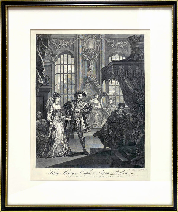 3853 - Henry The Eighth And Anna Bullen by William Hogarth (1697 – 1764)