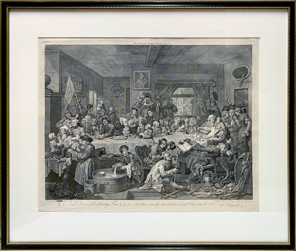 3956 - An Election Entertainment Plate 1 by William Hogarth (1697 – 1764)