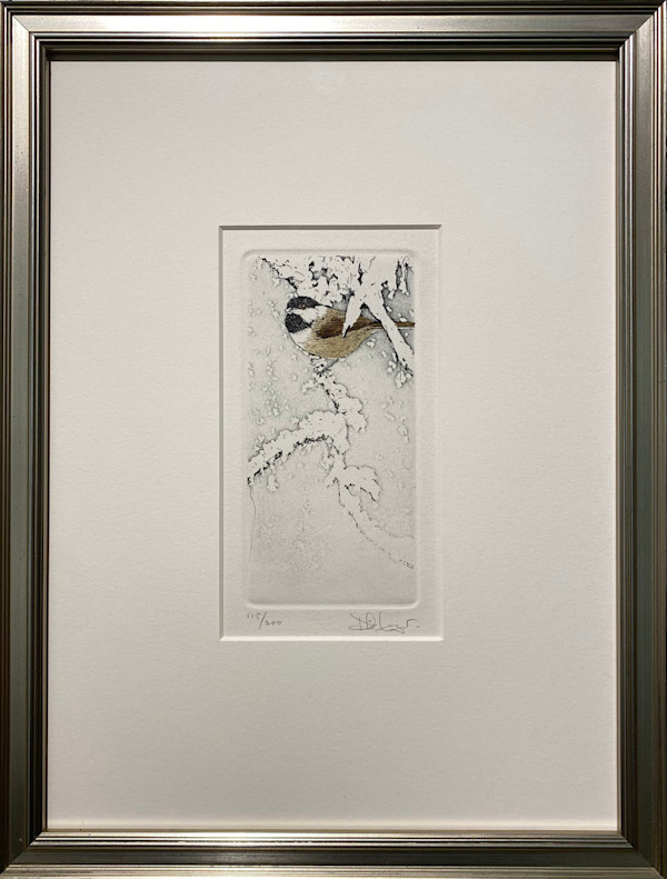 10281 - Chickadee in Snow by Don Li-Leger (1948-2019)
