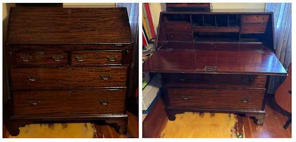 11400 - Antique Writing Desk, Image 3.