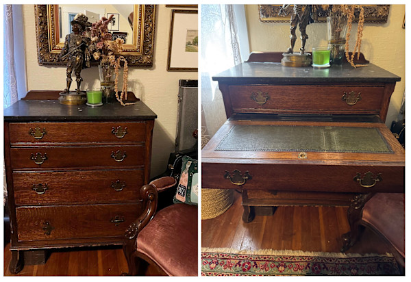 11399 - Antique Writing Desk, Image 3.