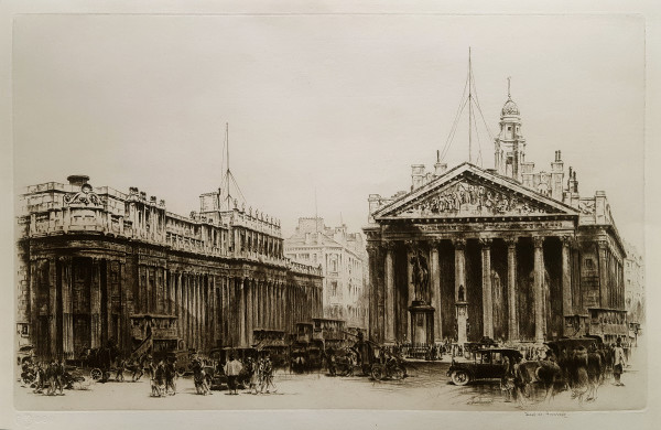 2967 - The Royal Exchange by Frederick Arthur Farrell (1881-1935)