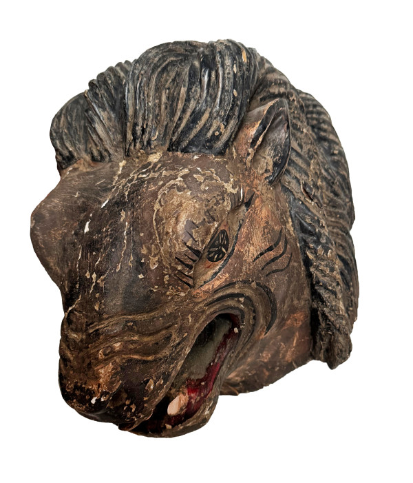 4219 - Vintage Mexican Lion Mask by Unknown