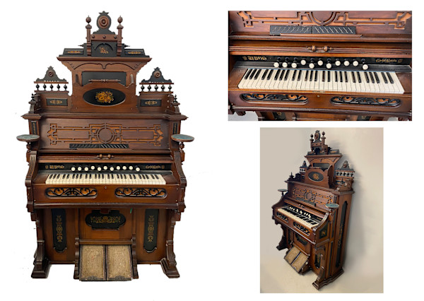 5205 - Antique Pump Organ, Image 2.
