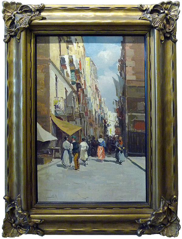 0043 - Street scene by Giuseppe Gennaro (1855-?)
