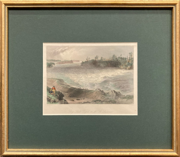 Long Sault Rapid on the St. Lawrence by W.H. (William Henry) Bartlett (1809-1854)