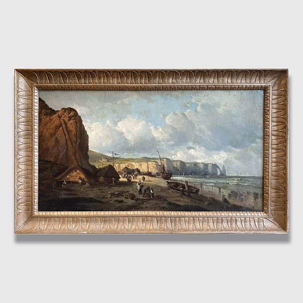 10531 - Coastal Fishing Village by Federico Mazzotta (1839–1897), Image 3.