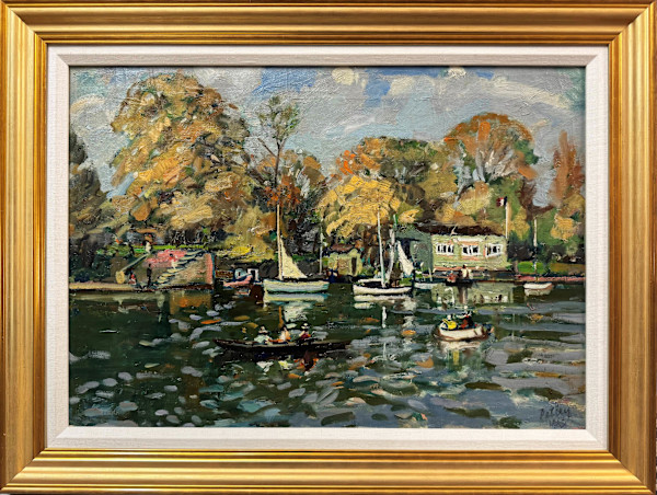 10365 - River in Autumn by Llewellyn Petley-Jones (1908-1986)