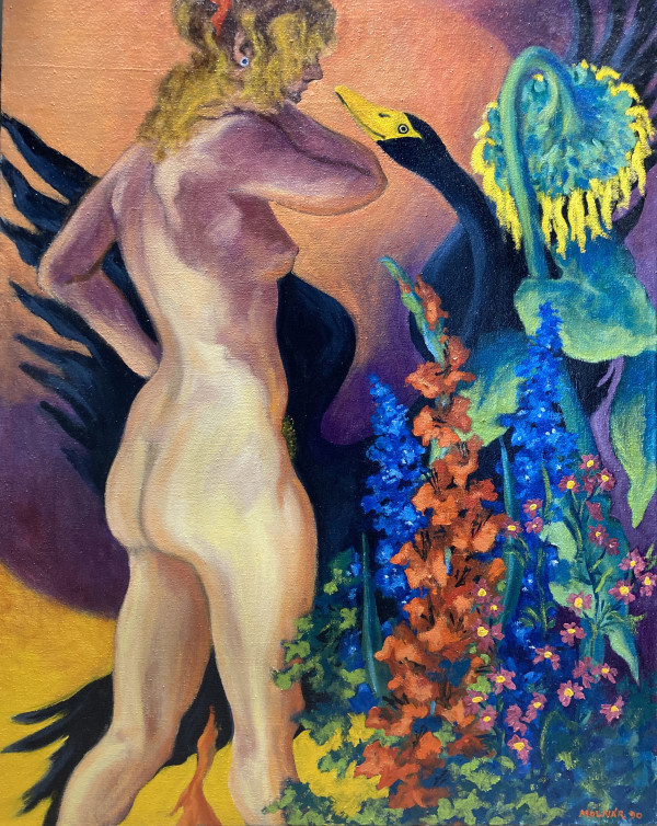 1904 - The Woman, Goose and Sunflower